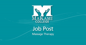Job Post Massage Therapy