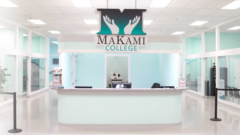 MaKami College Edmonton campus in Bonnie Doon Mall