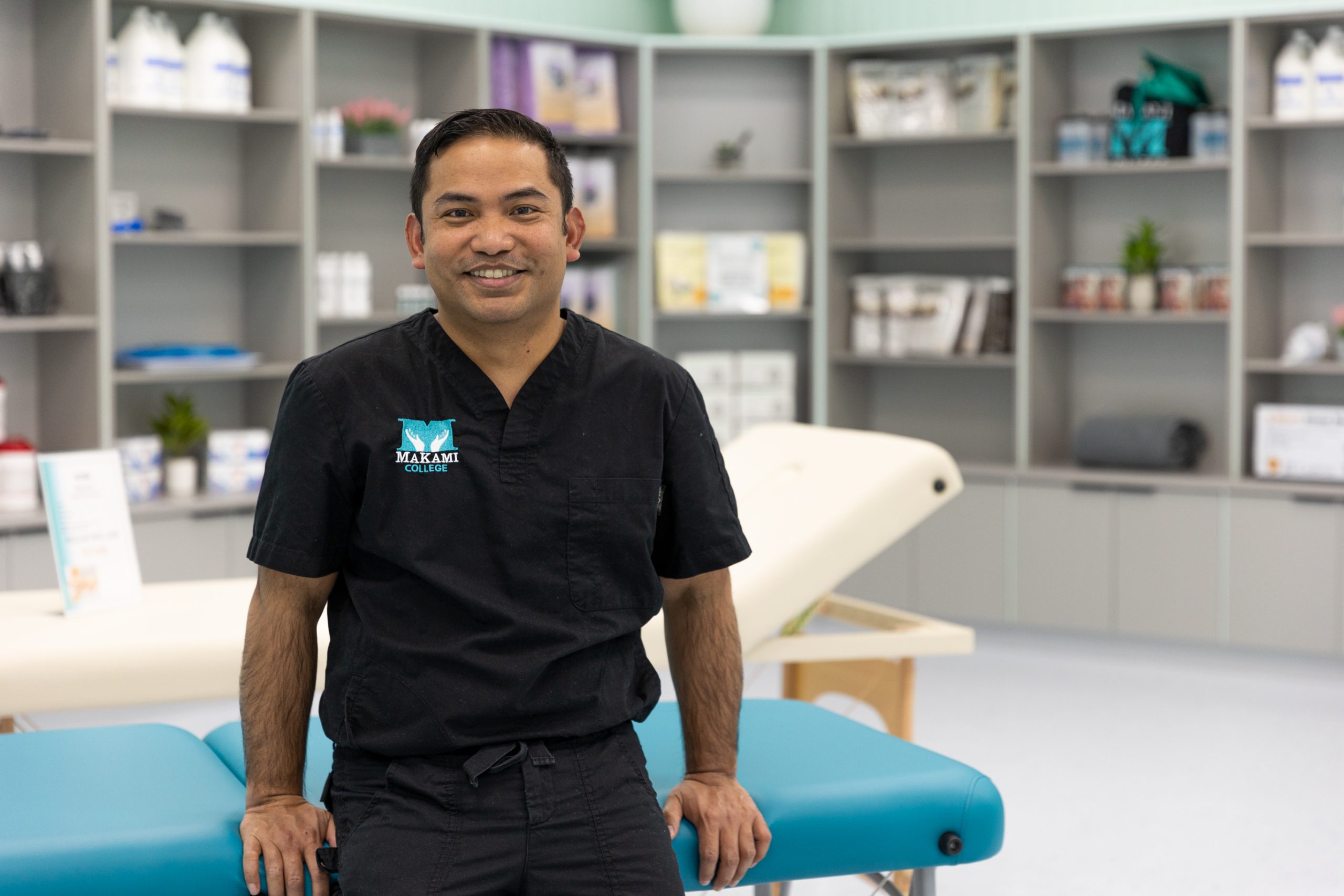 Samual, an international massage therapy graduate of MaKami College turned entreprepreneur