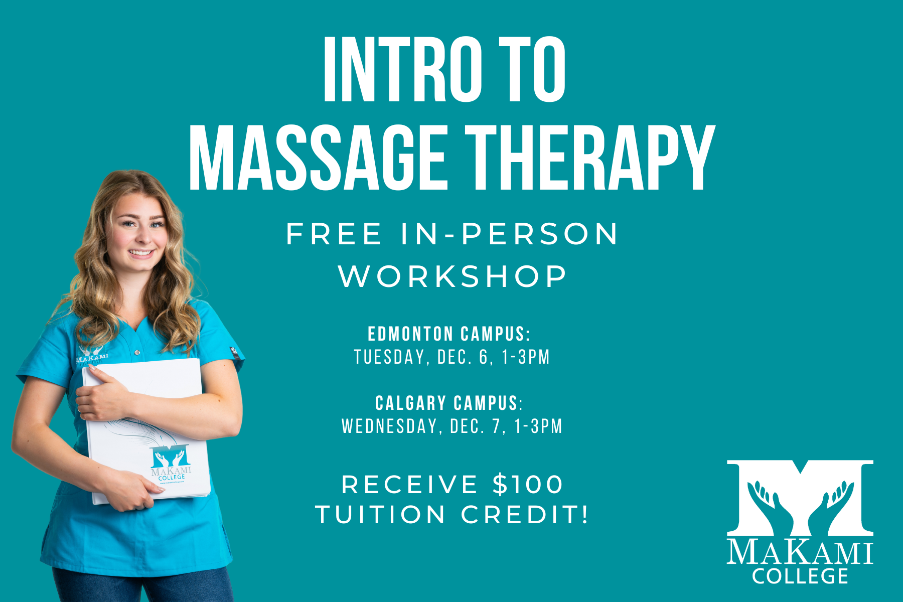 December Introduction to Massage Therapy Workshop