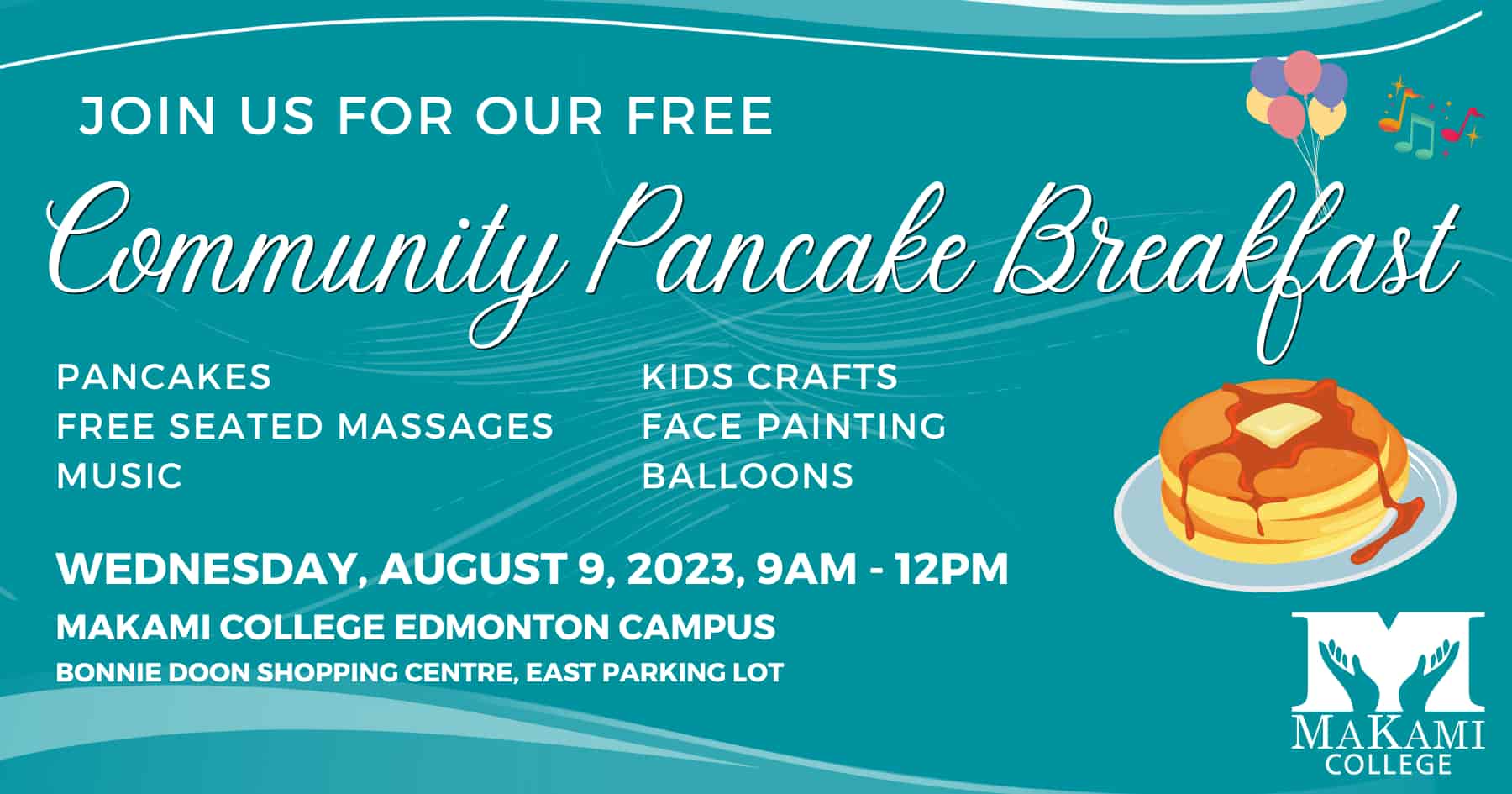 Edmonton Community Pancake Breakfast MaKami College