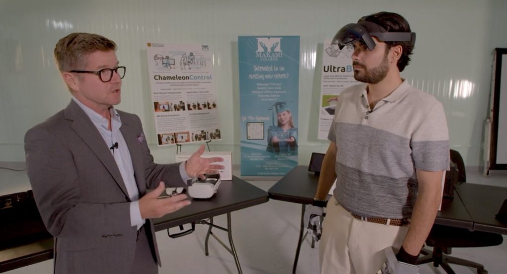 Gord Gillies, host of Global TV Calgary interviews MaKami College about its recent growth and innovative technologies.