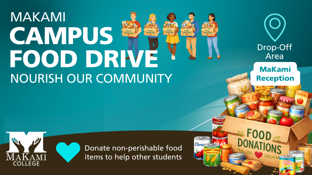 Replace Remove MaKami College is collecting food donations for students in need.