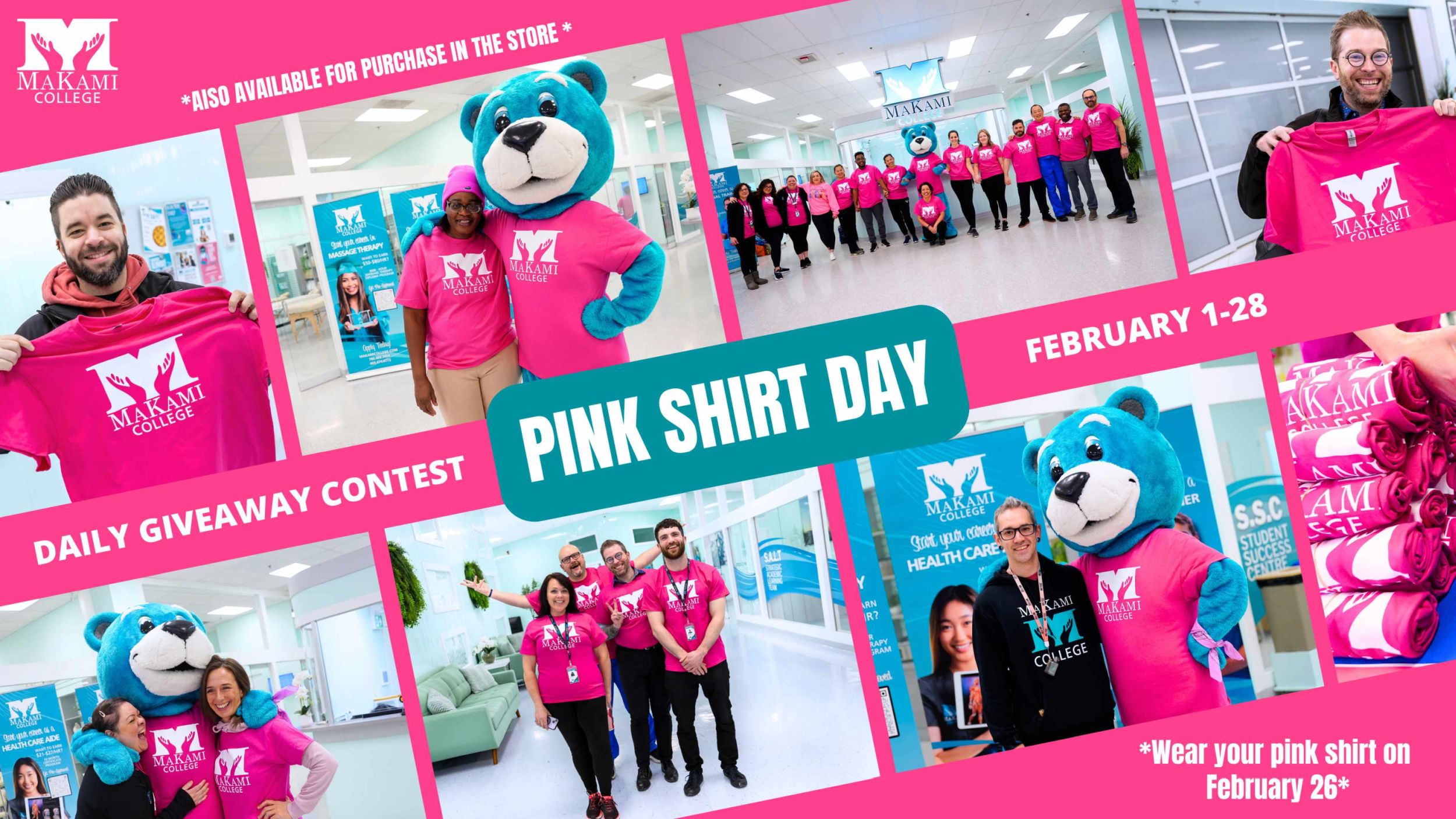 Life Support Pink Support Pink Shirt Day with MaKami College - MaKami College