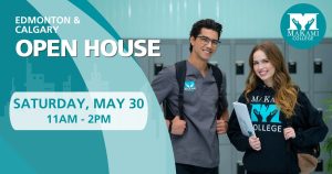 MaKami College is holding open houses in both our Edmonton and Calgary campuses on Saturday, May 30, 2026. Meet instructors, take a tour and enter to win great prizes!