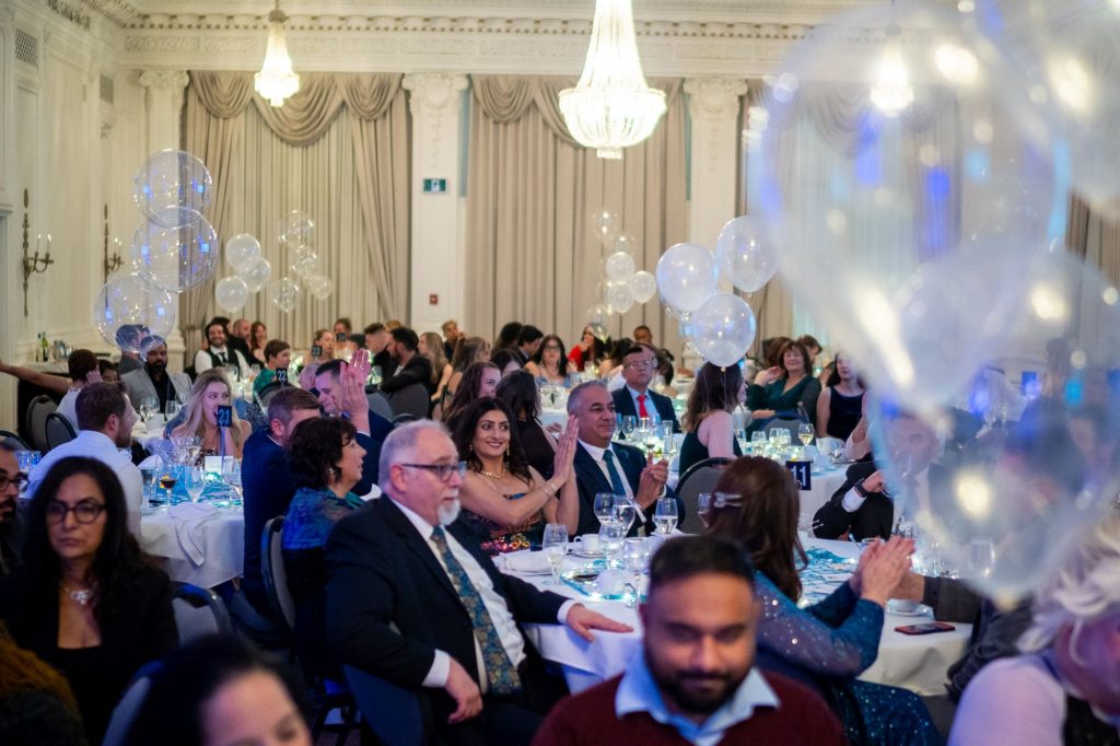 Guests attending the Guiding Lights Gala fundraiser hosted by the MaKami College Education Foundation in Edmonton, Alberta