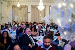 Guests attending the Guiding Lights Gala fundraiser hosted by the MaKami College Education Foundation in Edmonton, Alberta