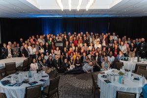 MaKami College staff gathered for a group photo during the Impact 2026 Professional Development Conference at the Westin Edmonton, celebrating learning, collaboration, and professional development.